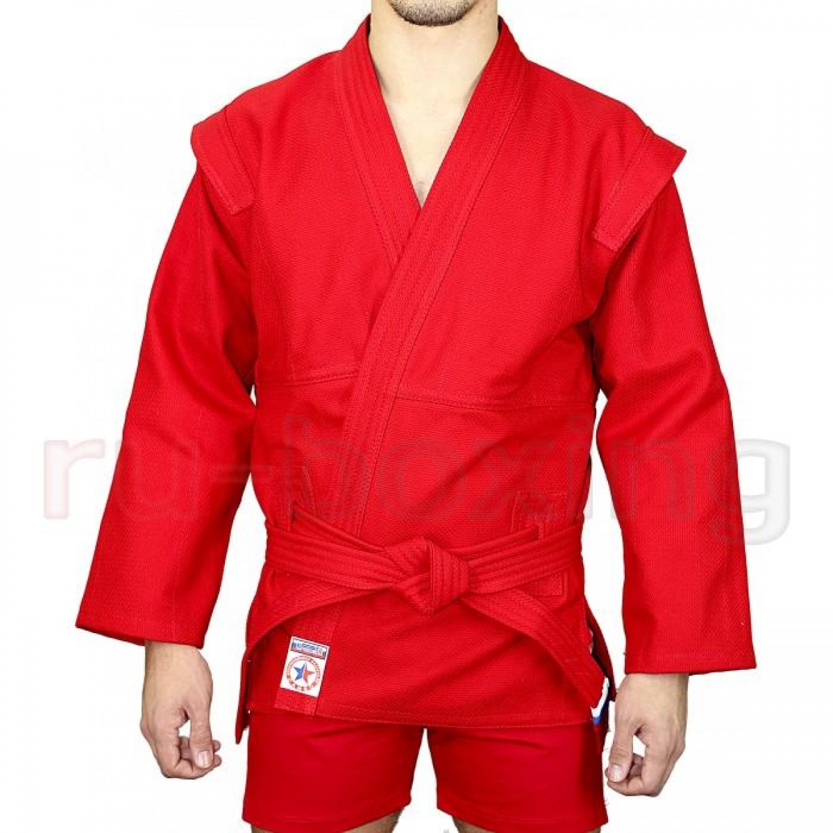 Куртка для самбо Атака размер 52 красная