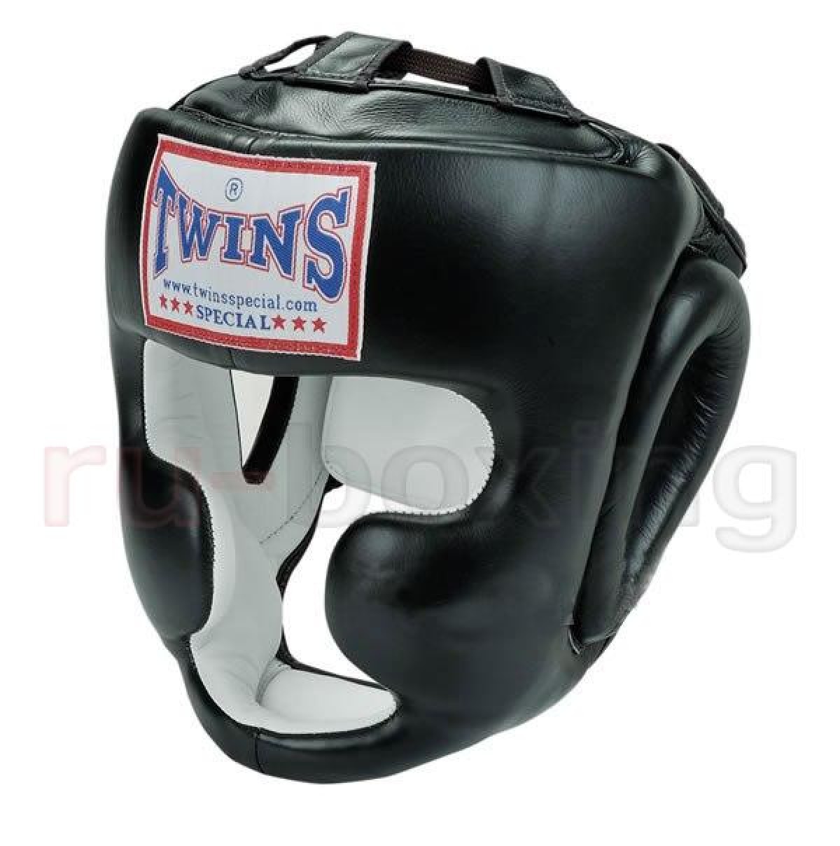 Шлем TWINS тренировочный с подбородком черный 